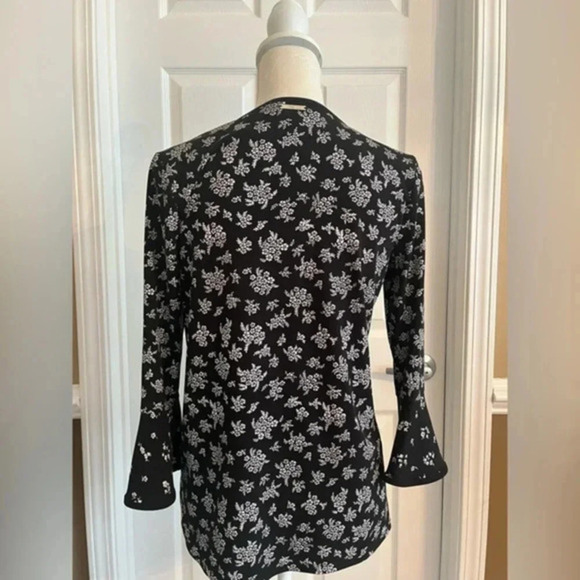 Michael Kors Black Flared Sleeve Blouse - Picture 5 of 8